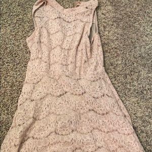 Lace halter top dress